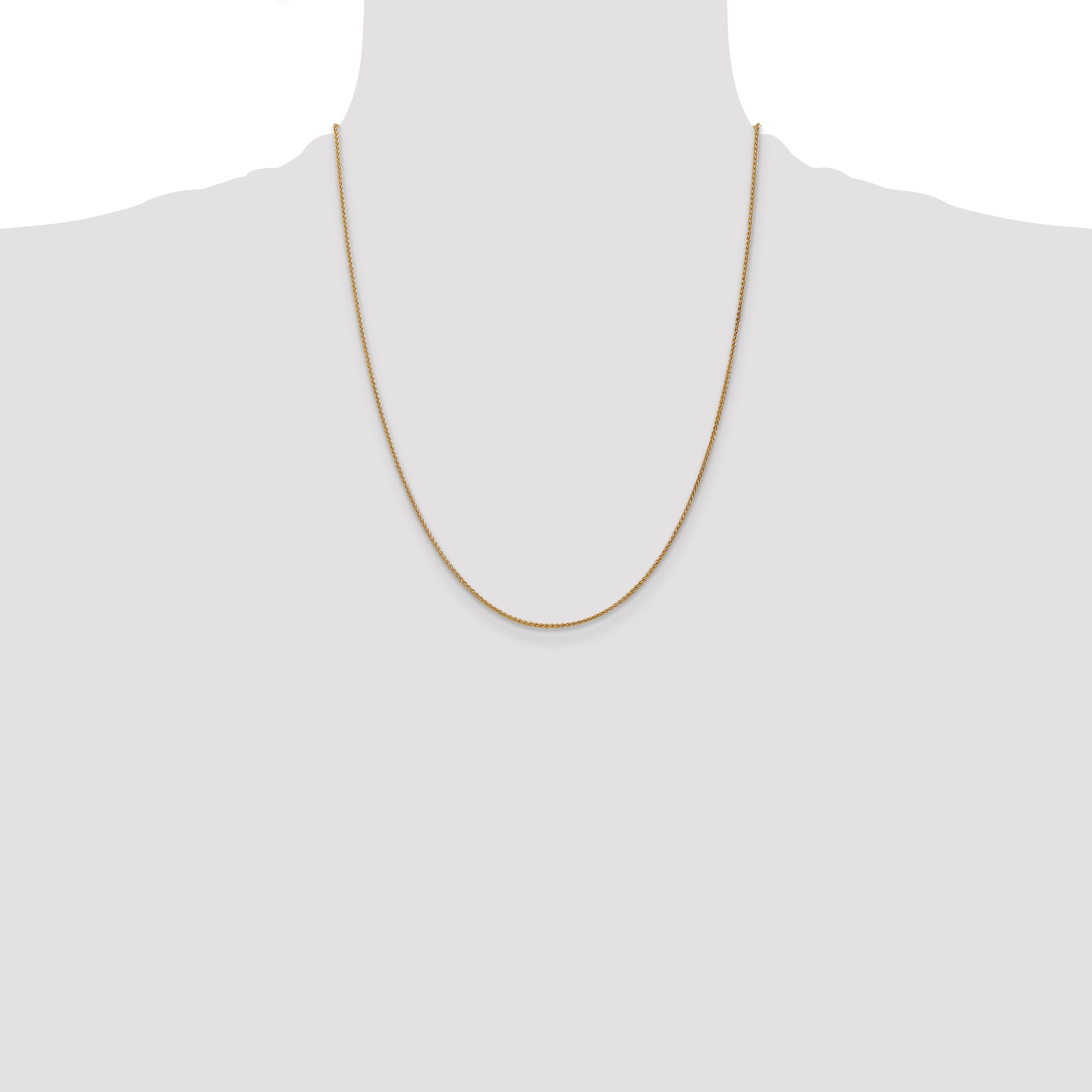 14K 1.25mm Spiga with Lobster Clasp Chain