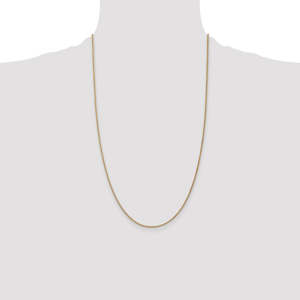14K 1.25mm Spiga with Lobster Clasp Chain