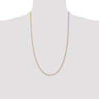 14K 1.25mm Spiga with Lobster Clasp Chain