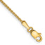 14K Yellow Gold Solid Wheat Chain Necklace 1.25mm