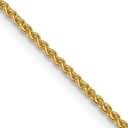 14K 1.25mm Spiga with Lobster Clasp Chain