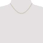 14K Yellow Gold Solid Cable Chain Necklace 1.2mm