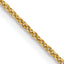 14K Yellow Gold Solid Cable Chain Necklace 1.2mm