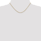 14K 2mm Round Open Link Cable with Lobster Clasp Chain