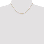 14K 16 inch 1.2mm Diamond-cut Beaded with Lobter Clasp Pendant Chain