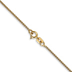 14K 1.05mm Spiga with Spring Ring Clasp Chain