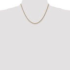 14K 1.05mm Spiga with Spring Ring Clasp Chain