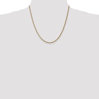 14K 1.05mm Spiga with Spring Ring Clasp Chain