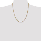 14K 1.05mm Spiga with Spring Ring Clasp Chain