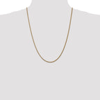 14K 1.05mm Spiga with Spring Ring Clasp Chain