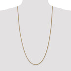 14K 1.05mm Spiga with Spring Ring Clasp Chain