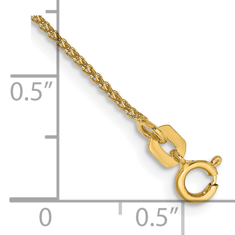 14K 1.05mm Spiga with Spring Ring Clasp Chain Secondary image