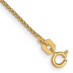 14K 1.05mm Spiga with Spring Ring Clasp Chain