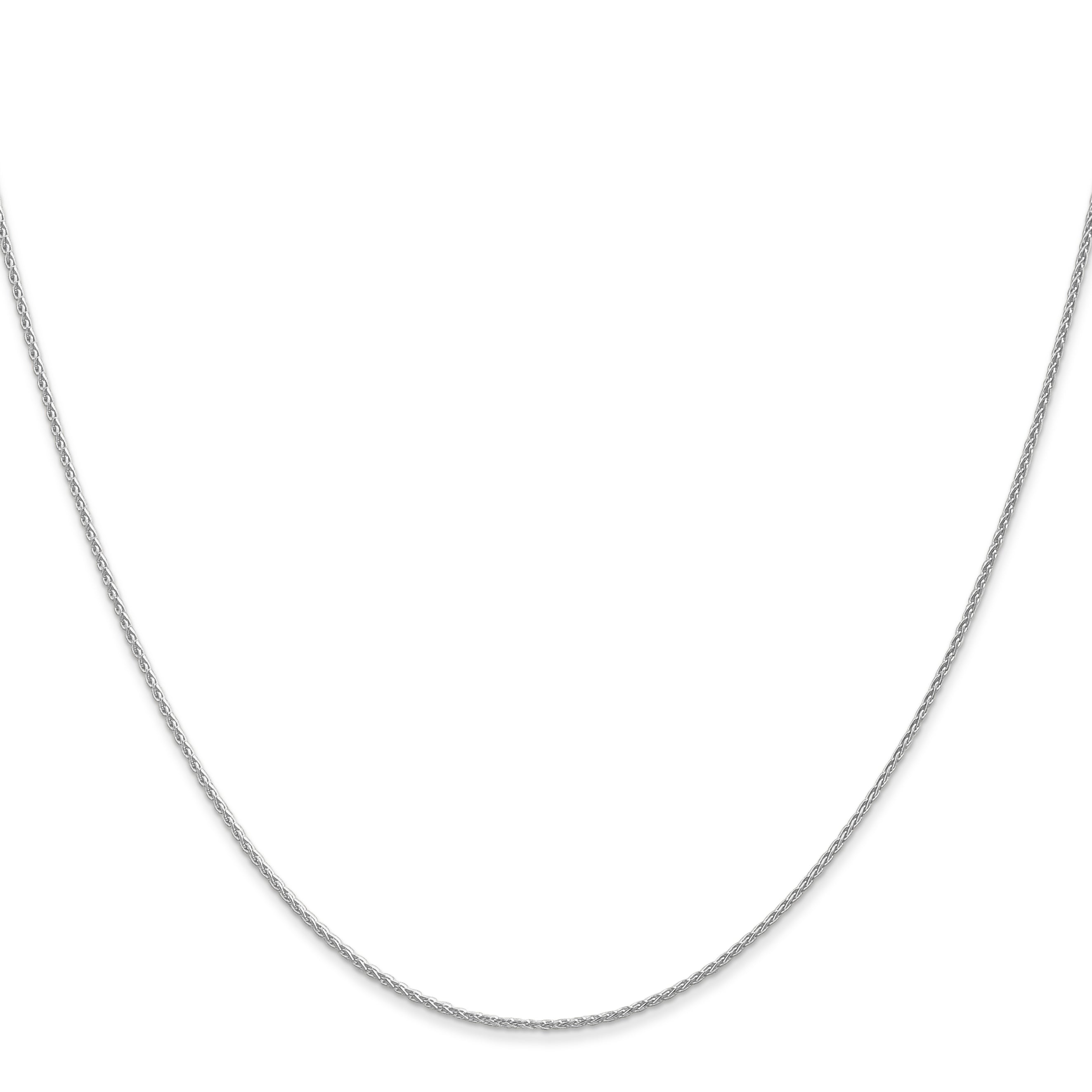 Parisian Wheat Chain Necklace in 14K White Gold, 1mm Secondary image