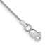 14K White Gold Solid Wheat Chain Necklace 1mm