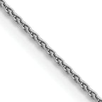 14K White Gold Solid Wheat Chain Necklace 1.5mm