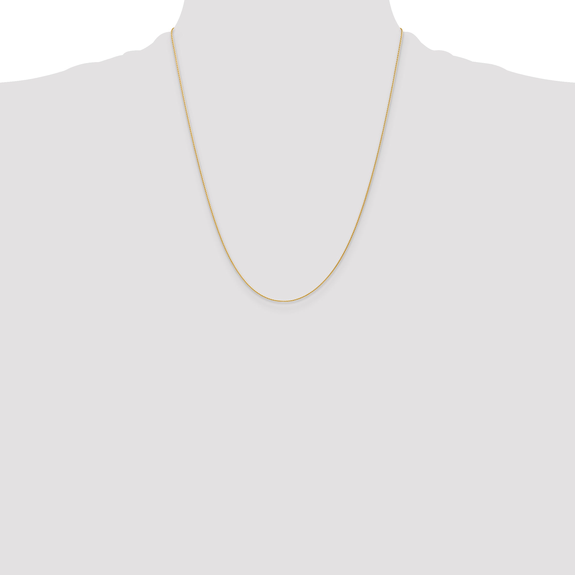14k 22 inch 1mm Parisian Wheat with Lobster Clasp Chain