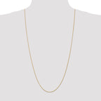14k 30 inch 1mm Parisian Wheat with Lobster Clasp Chain
