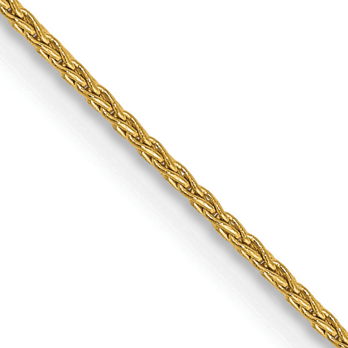 Parisian Wheat Chain Necklace in 14K Yellow Gold, 1mm - Sophia Jewelers