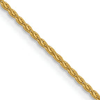 14k 1.2mm Parisian Wheat with Lobster Clasp Chain