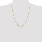 14k 24 inch 1.5mm Parisian Wheat with Lobster Clasp Chain