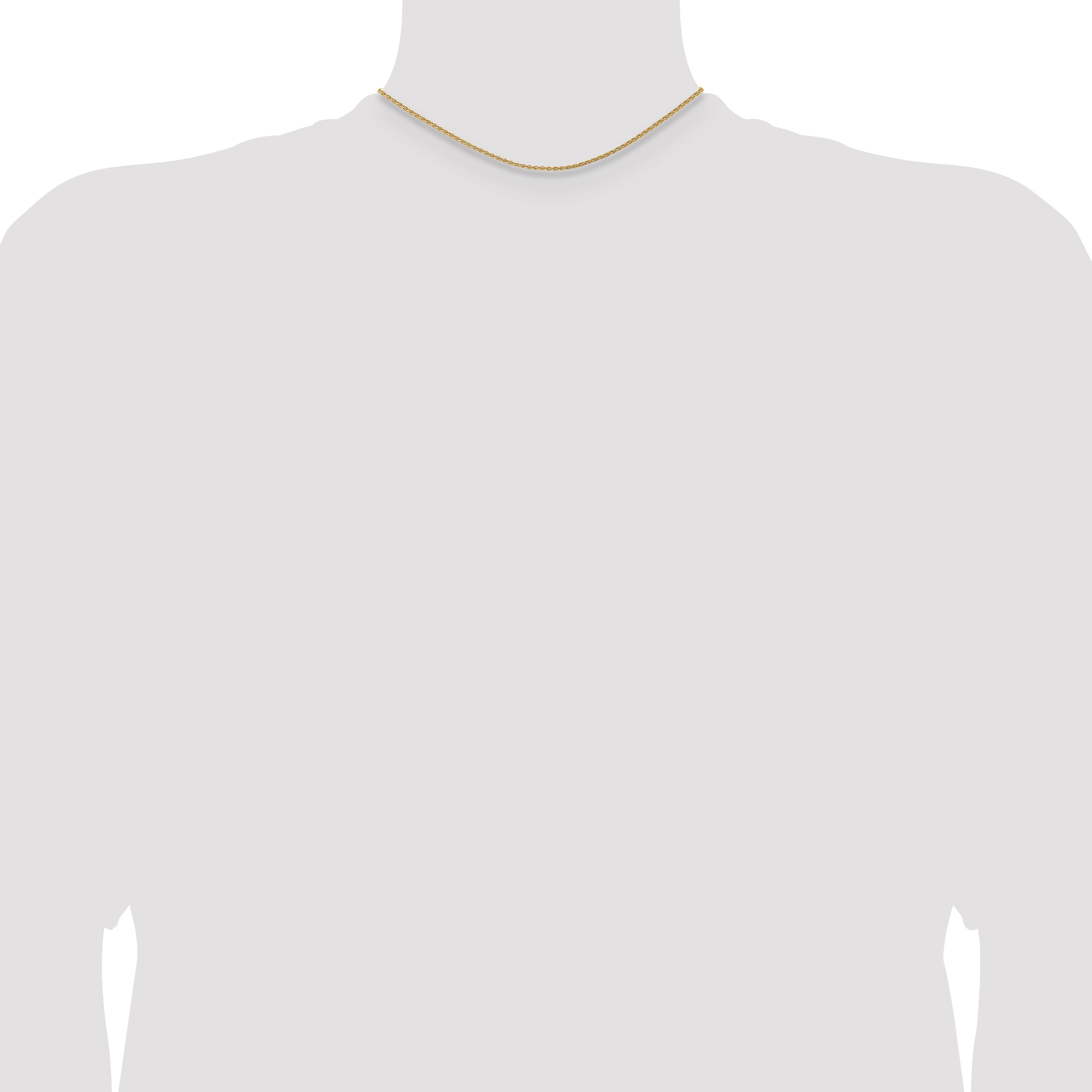 14k 14 inch 1.75mm Parisian Wheat with Lobster Clasp Chain