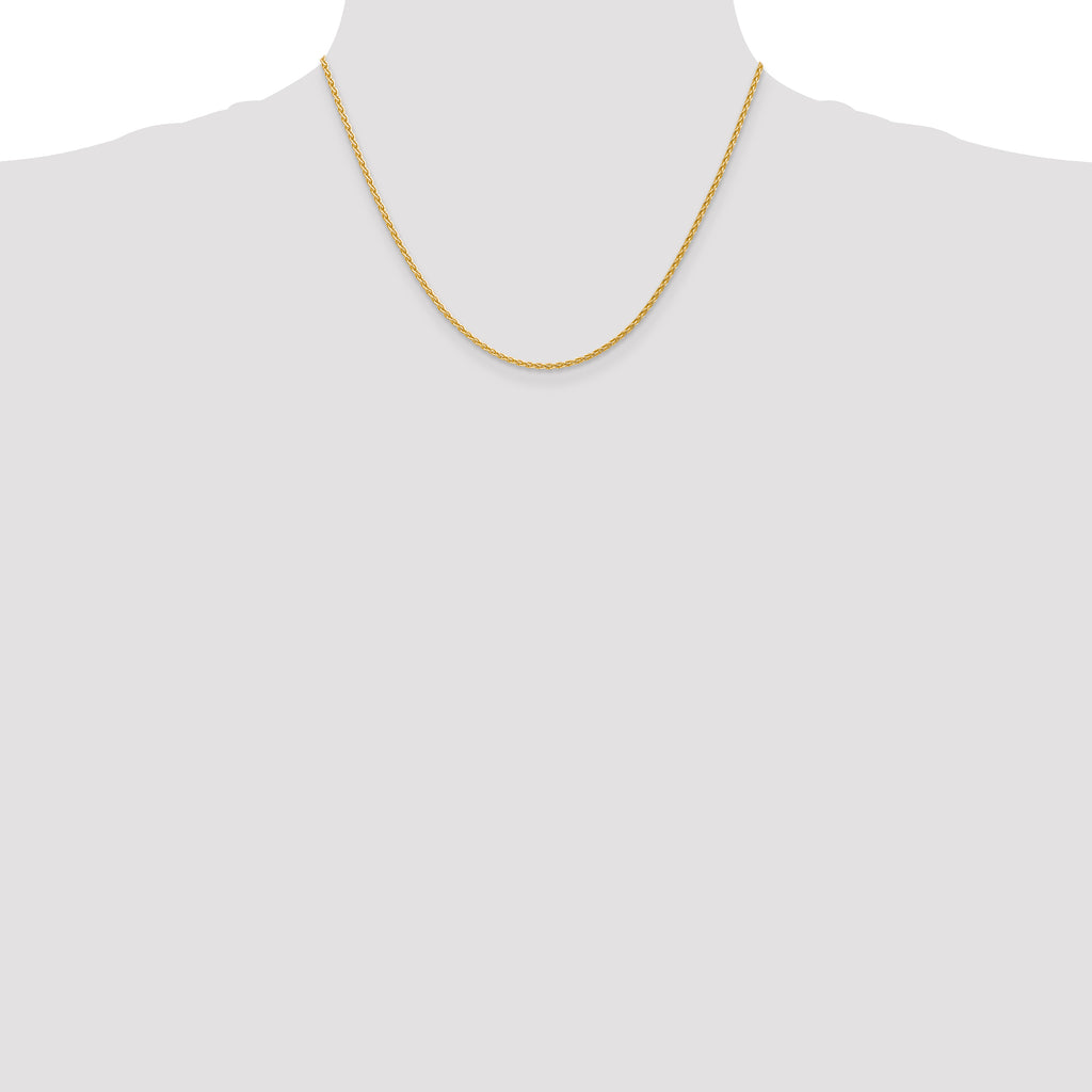 14k 1.75mm Parisian Wheat with Lobster Clasp Chain