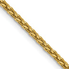 14k 1.75mm Parisian Wheat with Lobster Clasp Chain