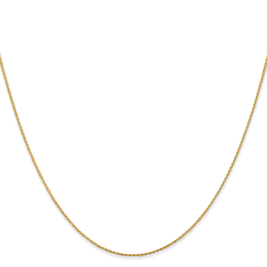 14K .8mm Diamond-Cut Parisian Wheat with Lobster Clasp Chain