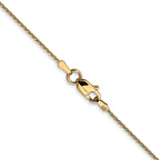 14K .8mm Diamond-Cut Parisian Wheat with Lobster Clasp Chain