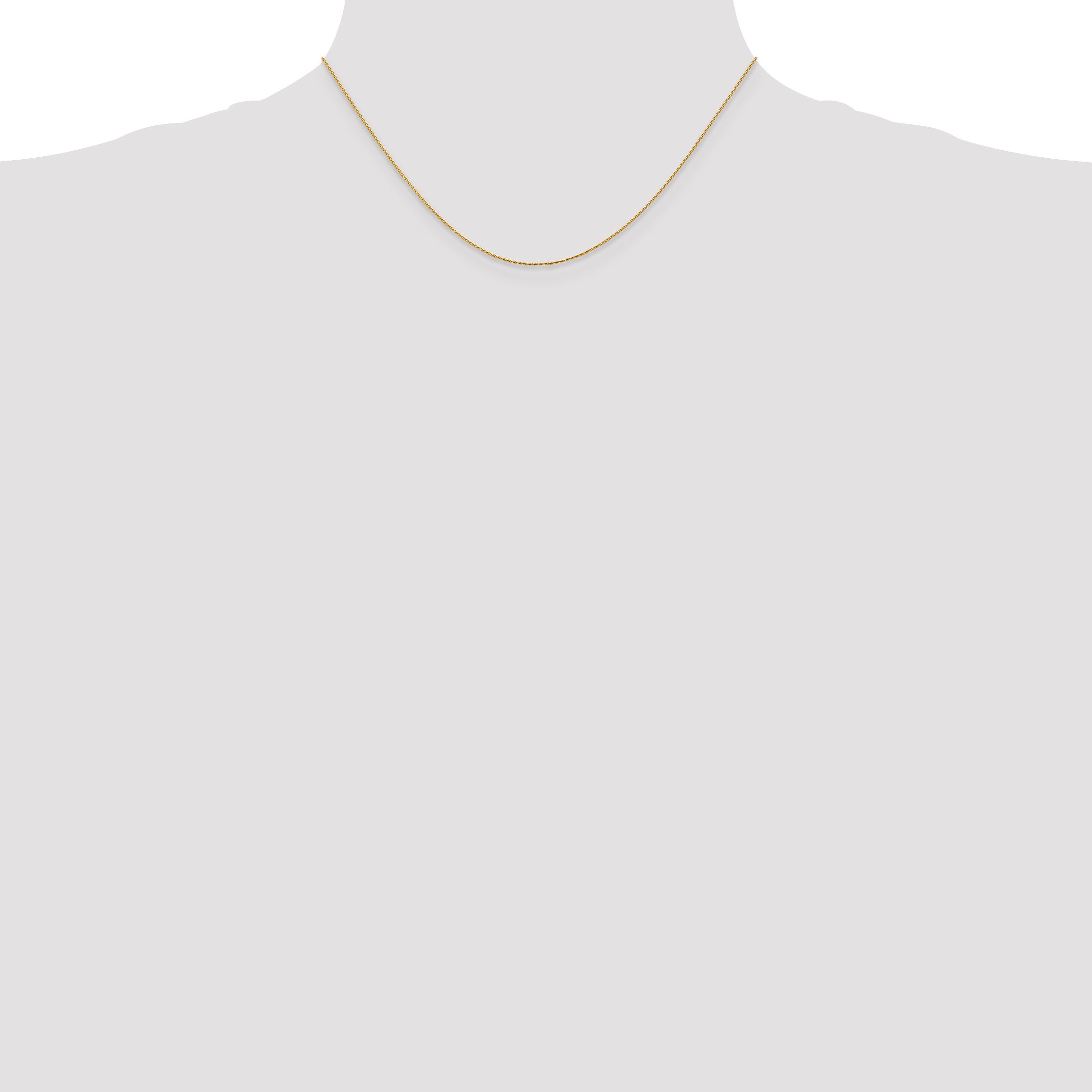 14K .8mm Diamond-Cut Parisian Wheat with Lobster Clasp Chain