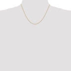 14K .8mm Diamond-Cut Parisian Wheat with Lobster Clasp Chain
