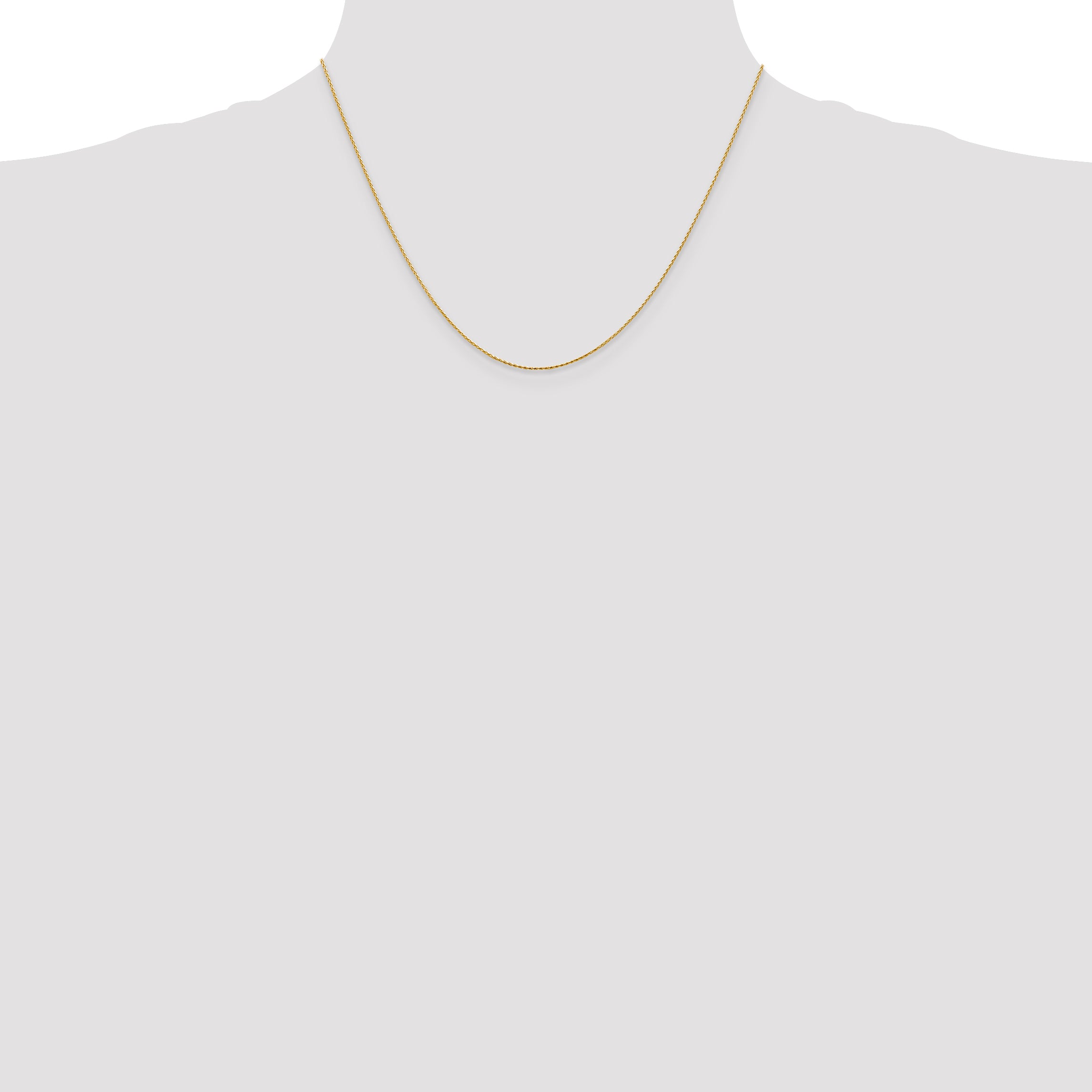 14K .8mm Diamond-Cut Parisian Wheat with Lobster Clasp Chain