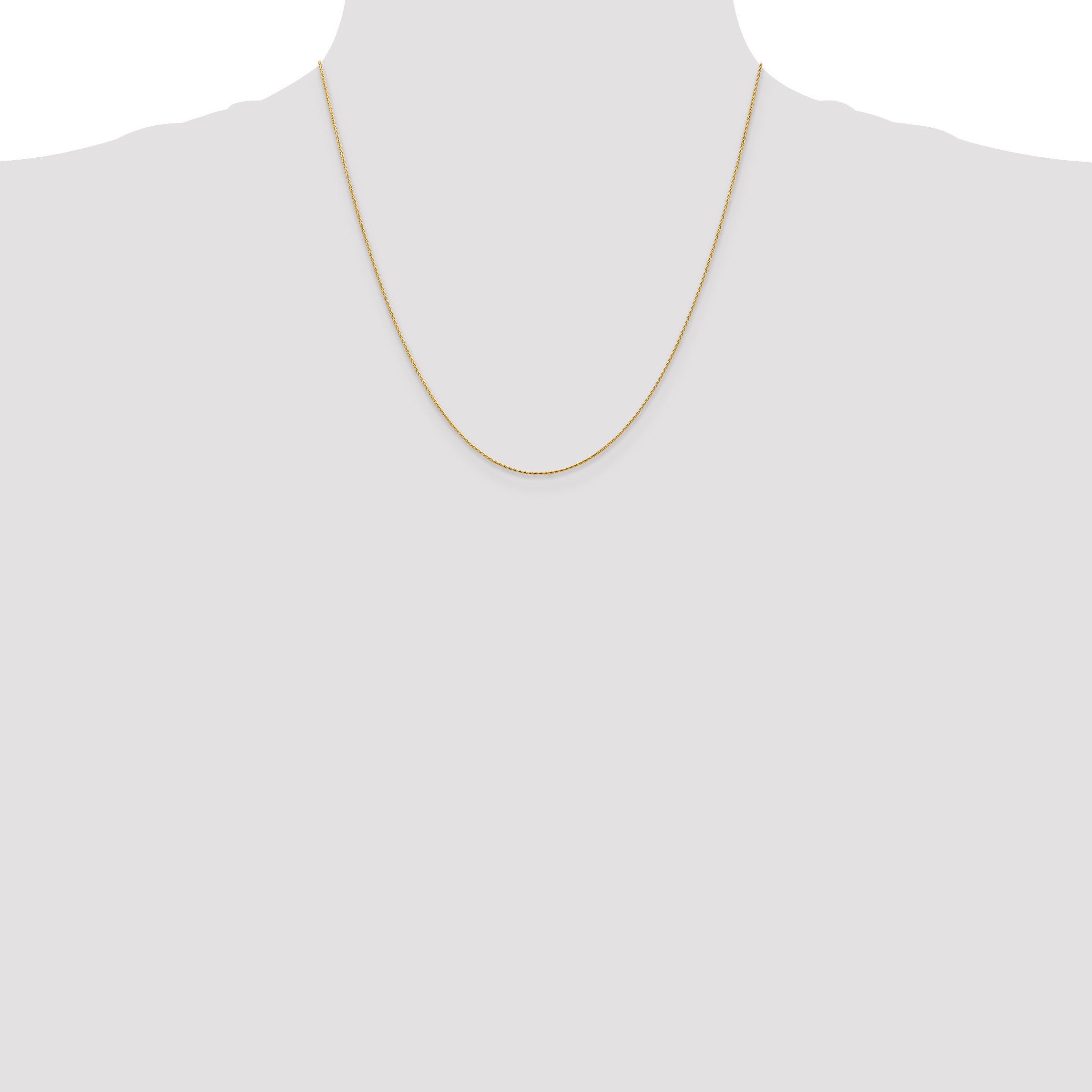 14K .8mm Diamond-Cut Parisian Wheat with Lobster Clasp Chain