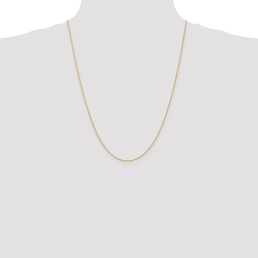 14K .8mm Diamond-Cut Parisian Wheat with Lobster Clasp Chain