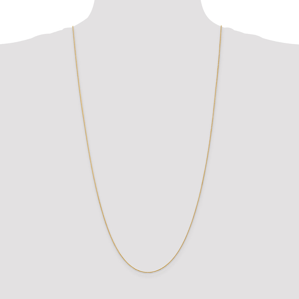 14K .8mm Diamond-Cut Parisian Wheat with Lobster Clasp Chain