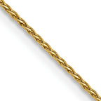 14K .8mm Diamond-Cut Parisian Wheat with Lobster Clasp Chain