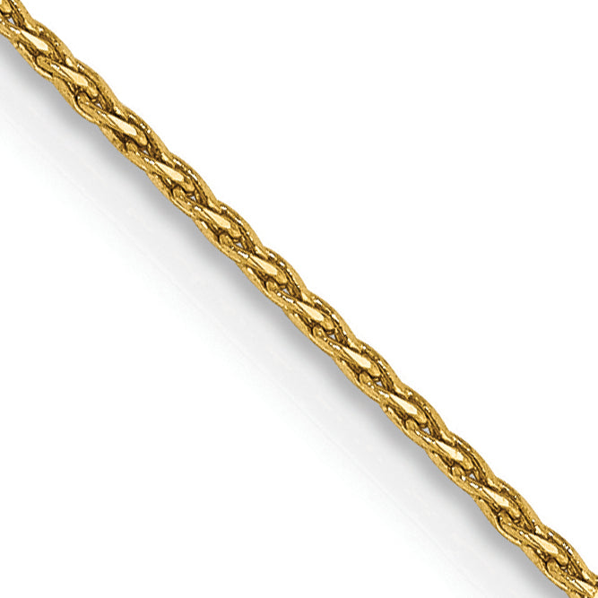 14K .8mm Diamond-Cut Parisian Wheat with Lobster Clasp Chain