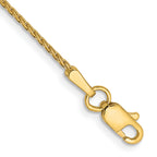 14K 1mm Diamond-Cut Parisian Wheat with Lobster Clasp Bracelet