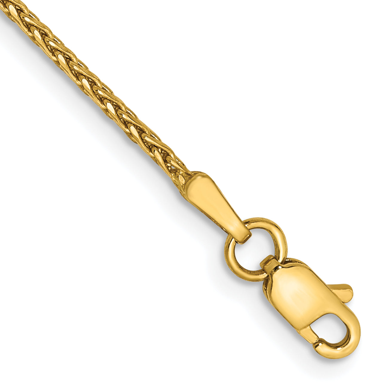 14K 1.5mm Diamond-Cut Parisian Wheat with Lobster Clasp Bracelet Main image