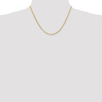 14K 18 inch 1.9mm Diamond-cut Parisian Wheat with Lobster Clasp Chain