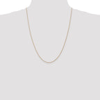 14K .8mm Light Baby Rope with Spring Ring Clasp Chain