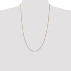 14K .8mm Light Baby Rope with Spring Ring Clasp Chain