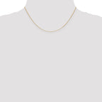 14K 16 inch .7mm Round Parisian Wheat with Lobster Clasp Chain