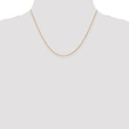 14K 1mm Round Parisian Wheat with Lobster Clasp Chain