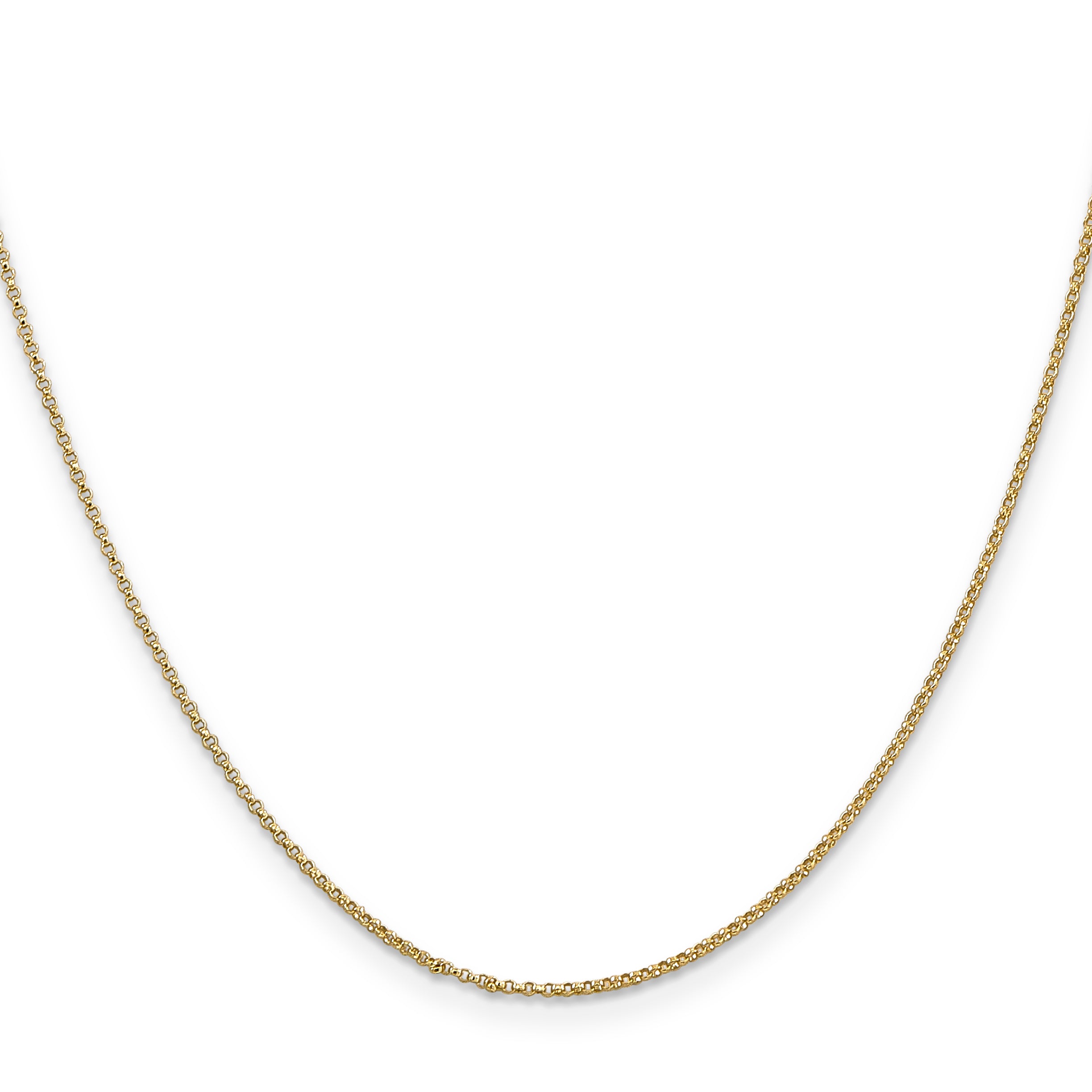 14K 16 inch 1.15mm Rolo with Lobster Clasp Pendant Chain Secondary image
