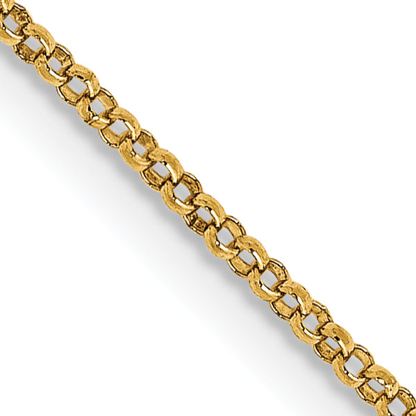 14K 24 inch 1.15mm Rolo with Lobster Clasp Pendant Chain Main image