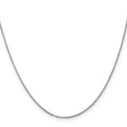 14K White Gold 24 inch 1.15mm Rolo with Lobster Clasp Pendant Chain