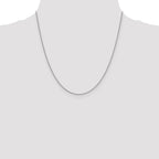 14K White Gold 20 inch 1.4mm Forzantine Cable with Lobster Clasp Chain
