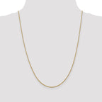 14K 1.4mm Forzantine Cable with Lobster Clasp Chain